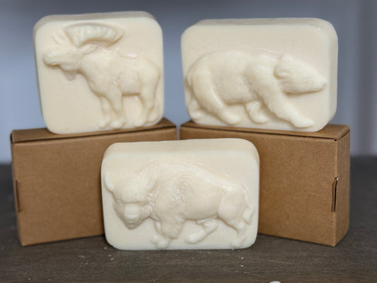 Bison Tallow Soap Raised Wild Animal Figures (Balsam)