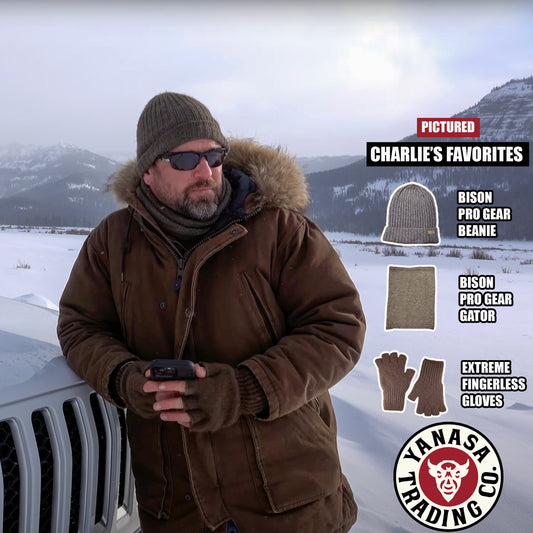 Bison & Silk Ribbed Beanie