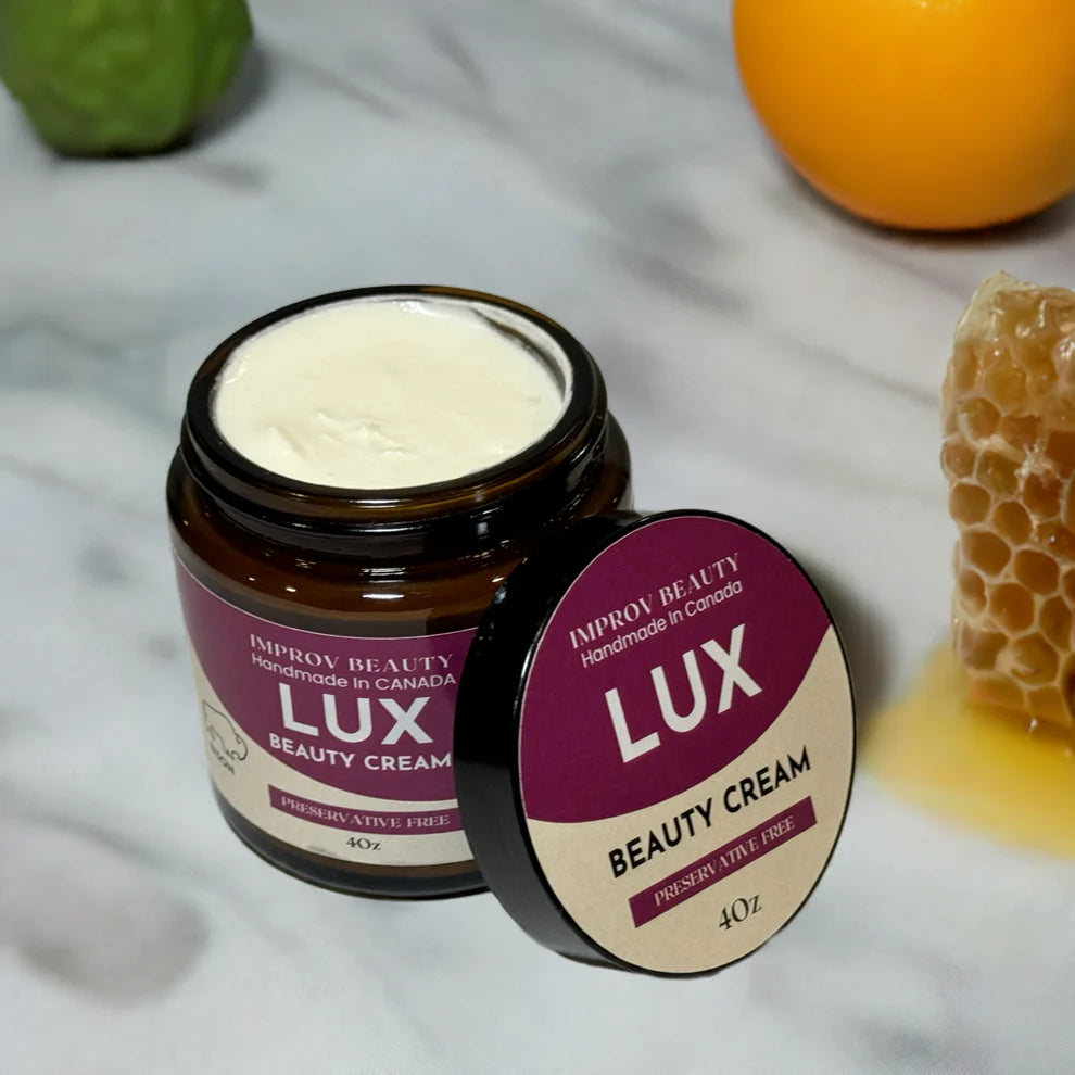 LUX Bison Tallow Beauty Cream NEW Glass Jar