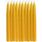 (10 pack) Pure Beeswax Taper Candles