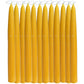 (12 pack) Pure Beeswax Taper Candles
