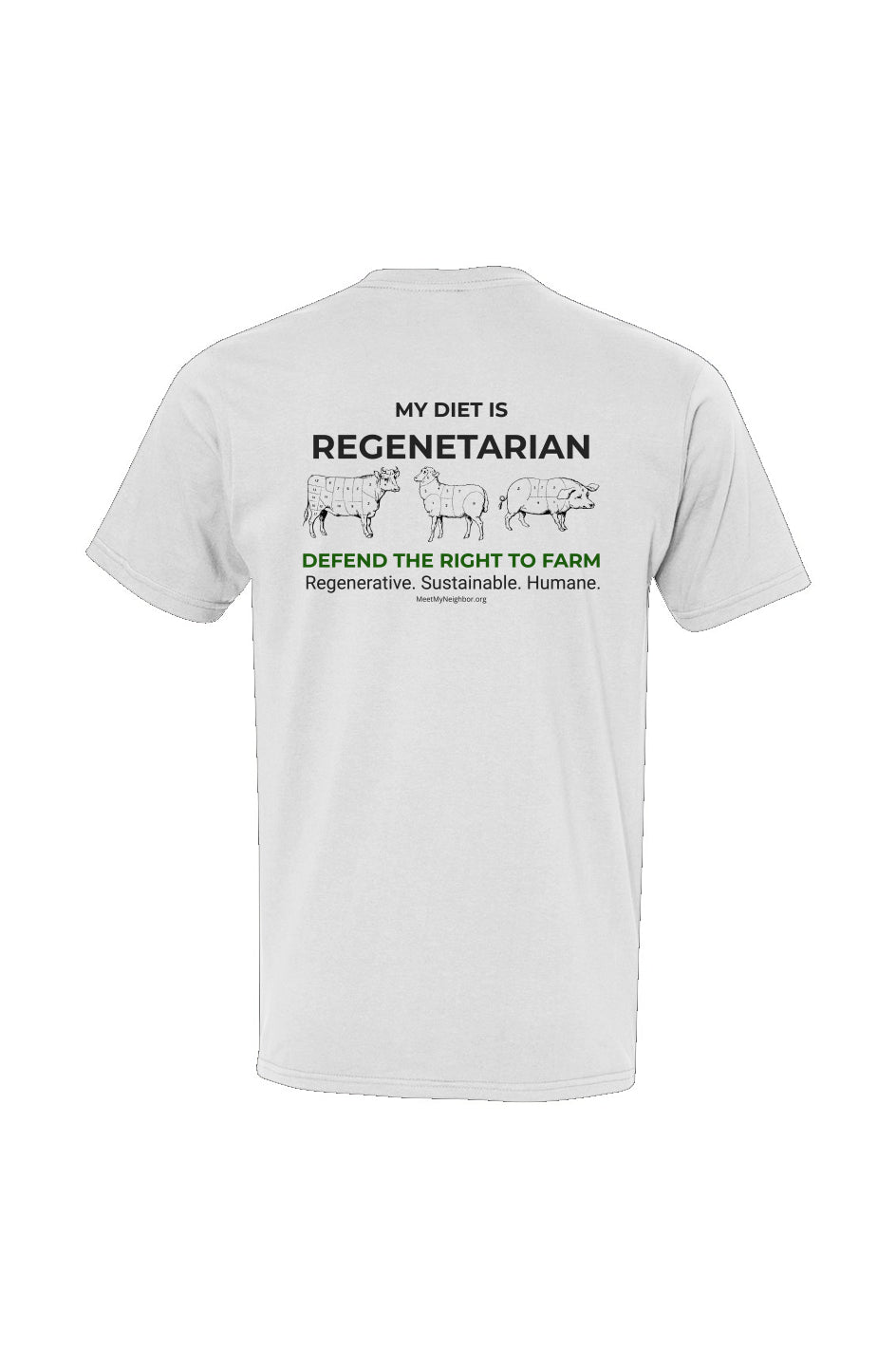 Regenetarian Diet USA-Made Ringspun Unisex T-Shirt