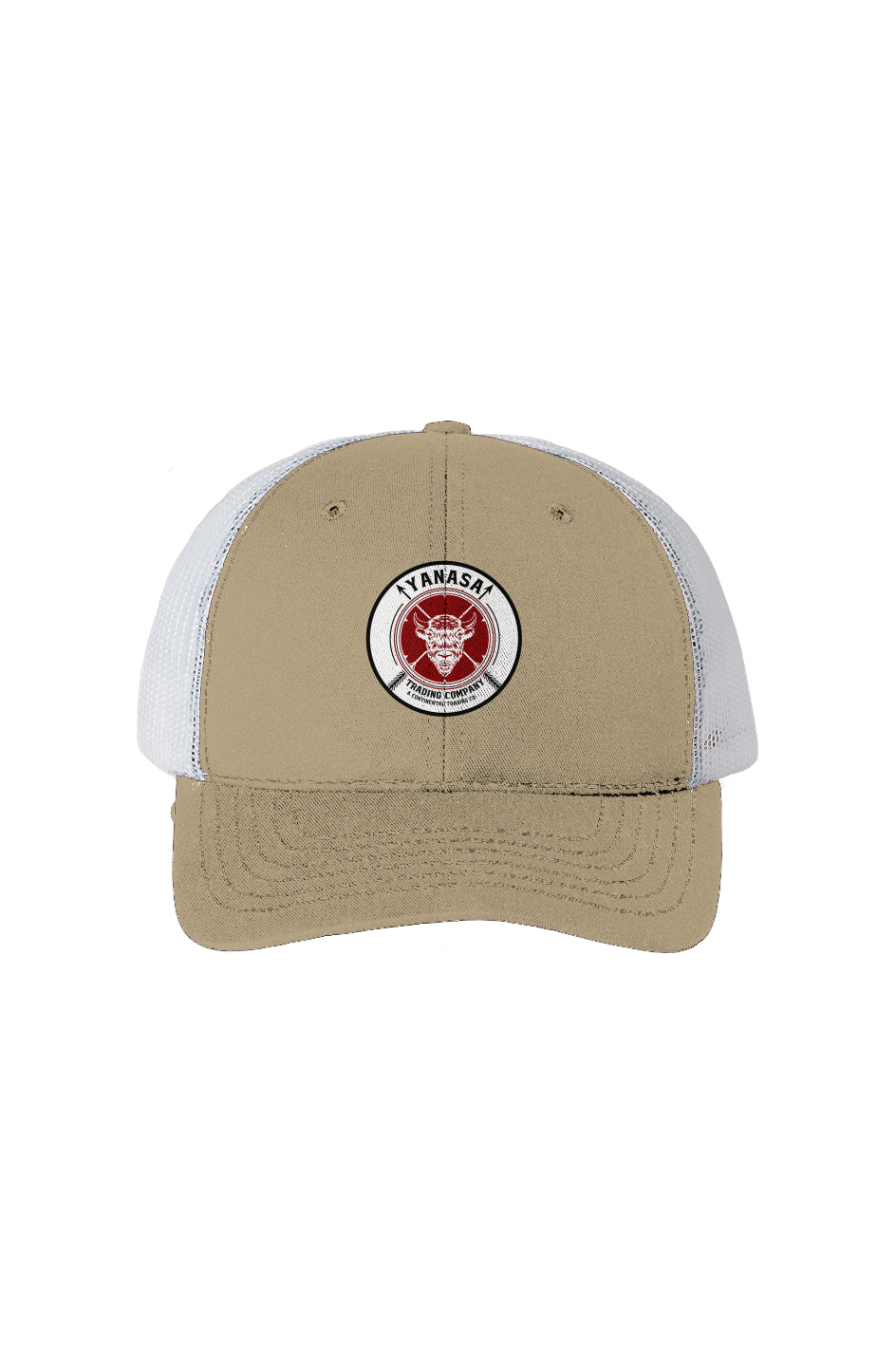 Yanasa Trading Co Embroidered USA-Made-White Mesh Trucker Cap