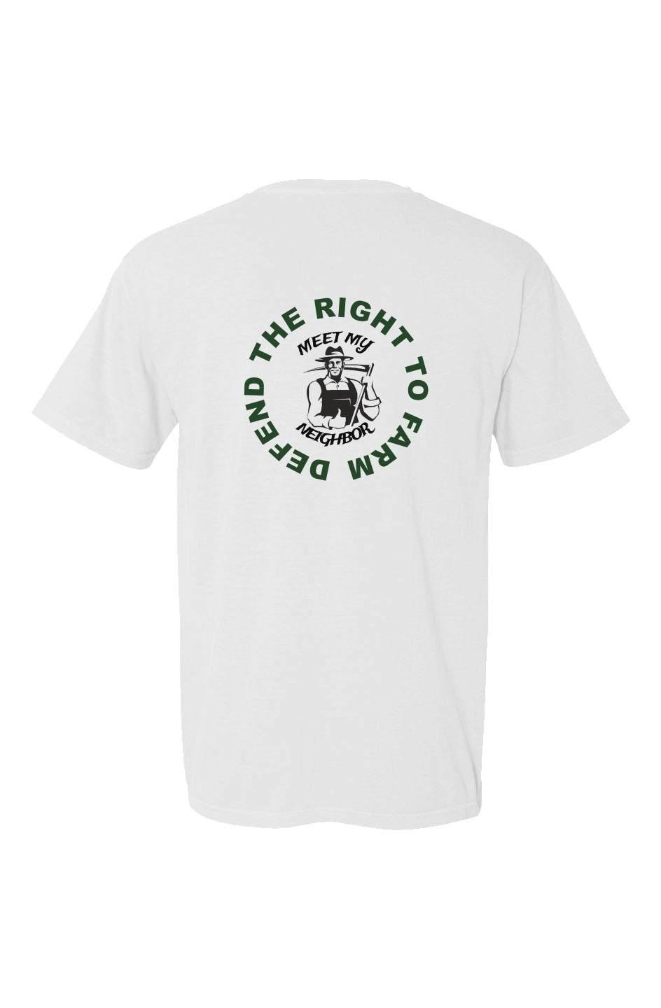 Defend The Right To Farm Made in USA Short Sleeve Crew T-Shirt