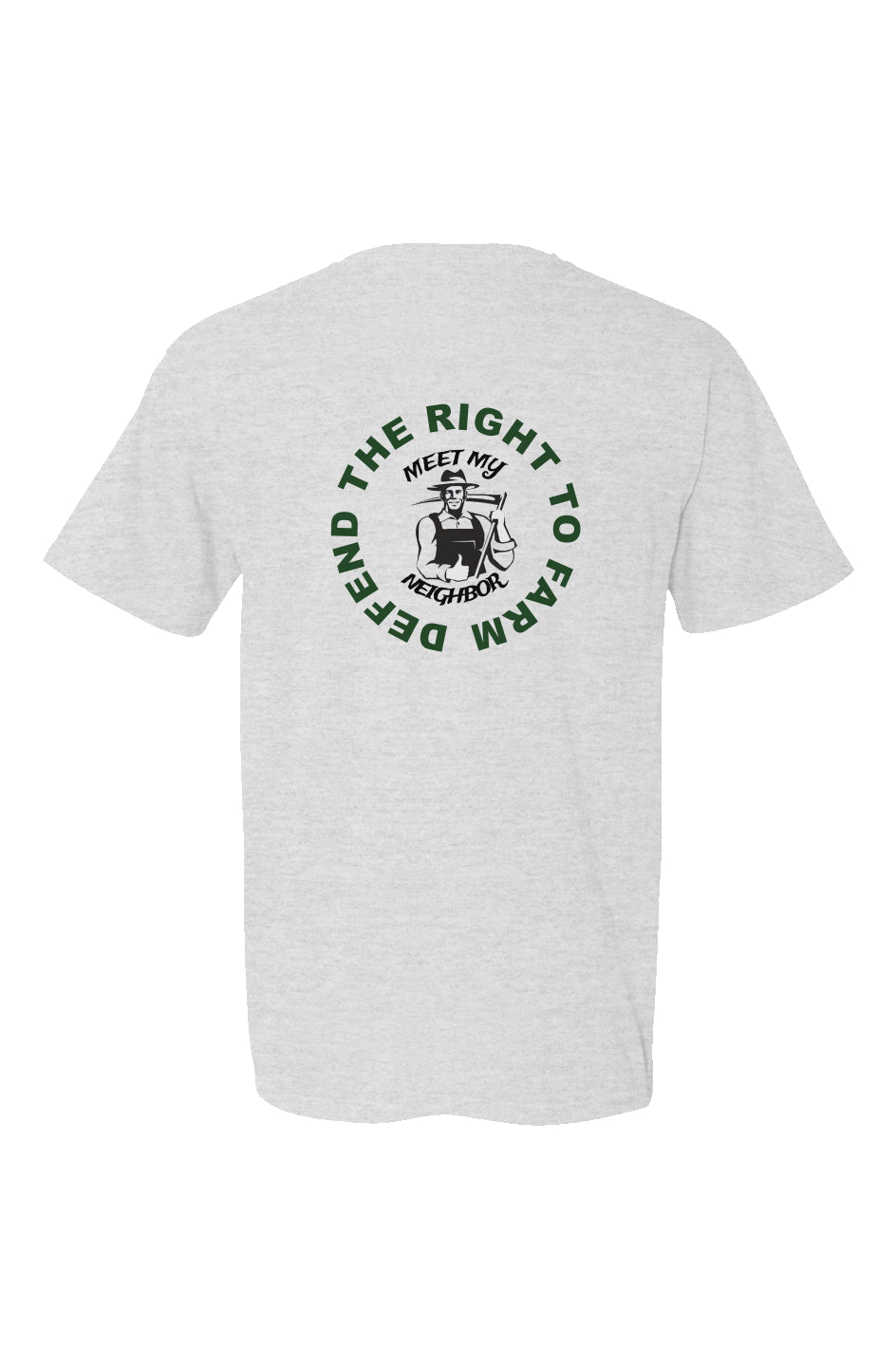 Defend The Right To Farm Made in USA Short Sleeve Crew T-Shirt