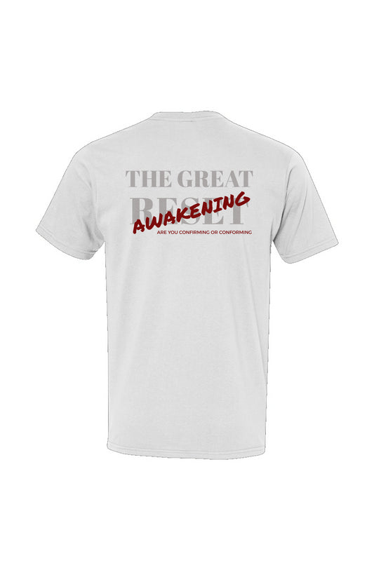 Great Awakening As A Man Thinketh USA-Made Ringspun Unisex T-Shirt