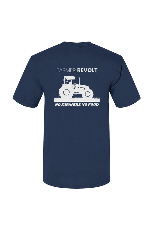 Farmer Protest Farmer Revolt USA-Made 100% Cotton T-Shirt