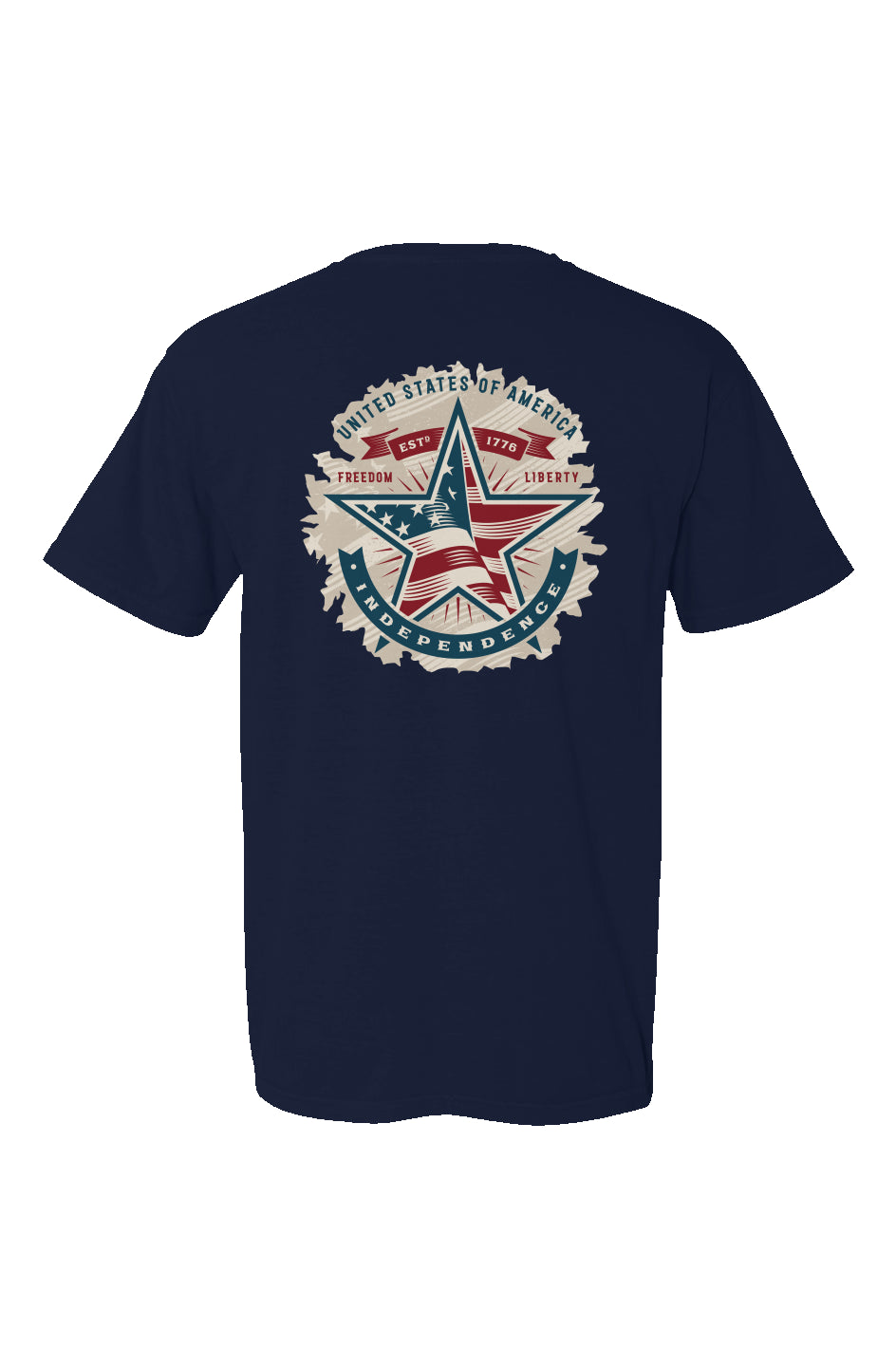 1776 American Independence Made in USA Short Sleeve Crew T-Shirt