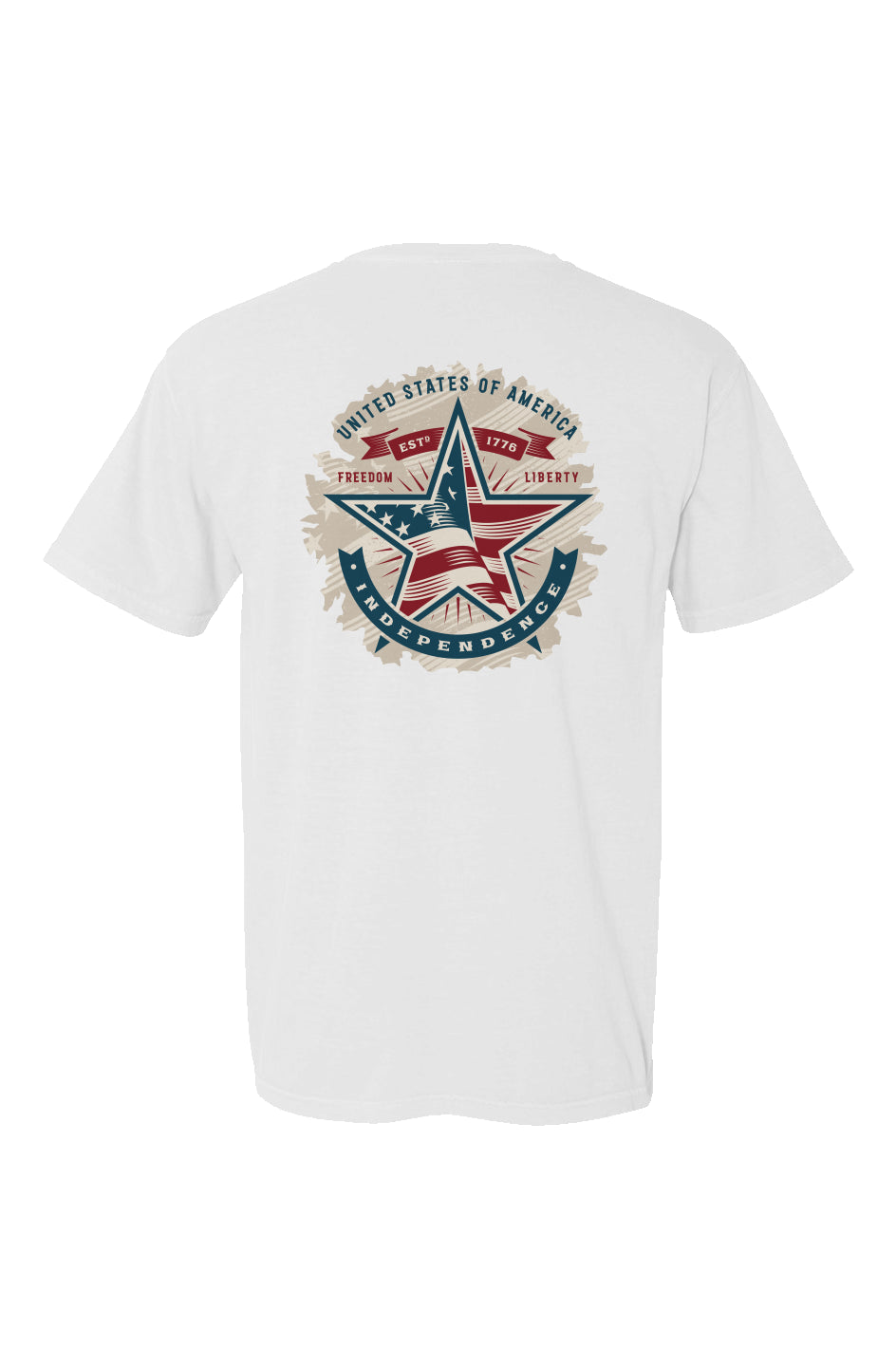 1776 American Independence Made in USA Short Sleeve Crew T-Shirt