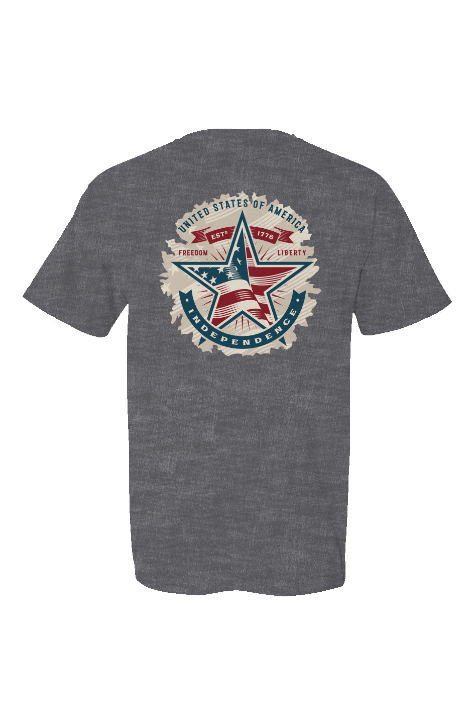 1776 American Independence Made in USA Short Sleeve Crew T-Shirt