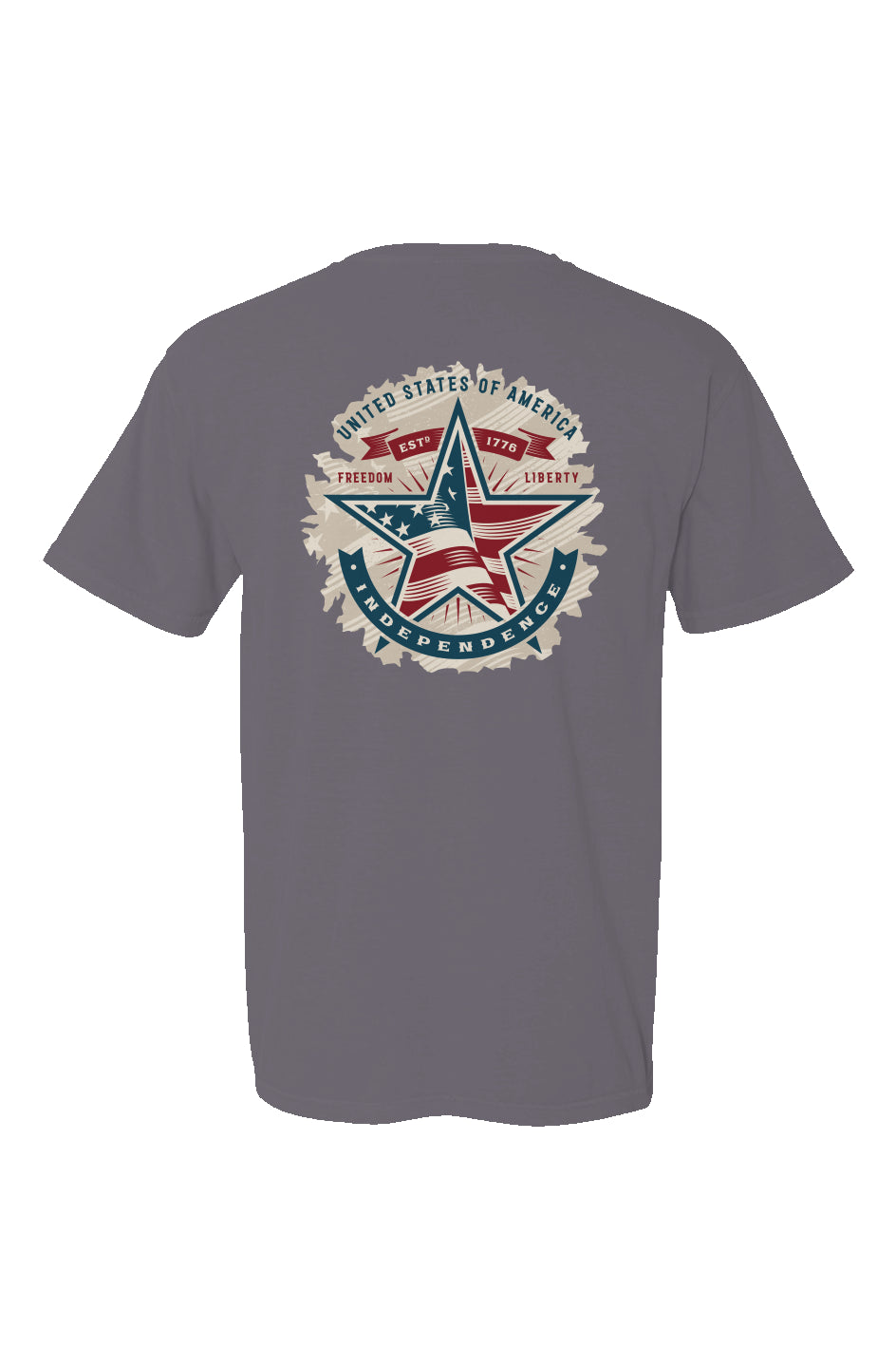 1776 American Independence Made in USA Short Sleeve Crew T-Shirt