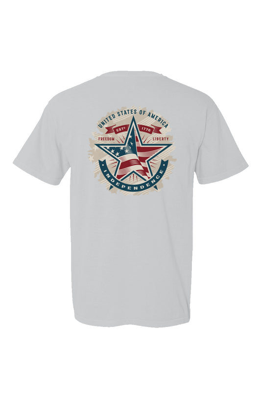 1776 American Independence Made in USA Short Sleeve Crew T-Shirt