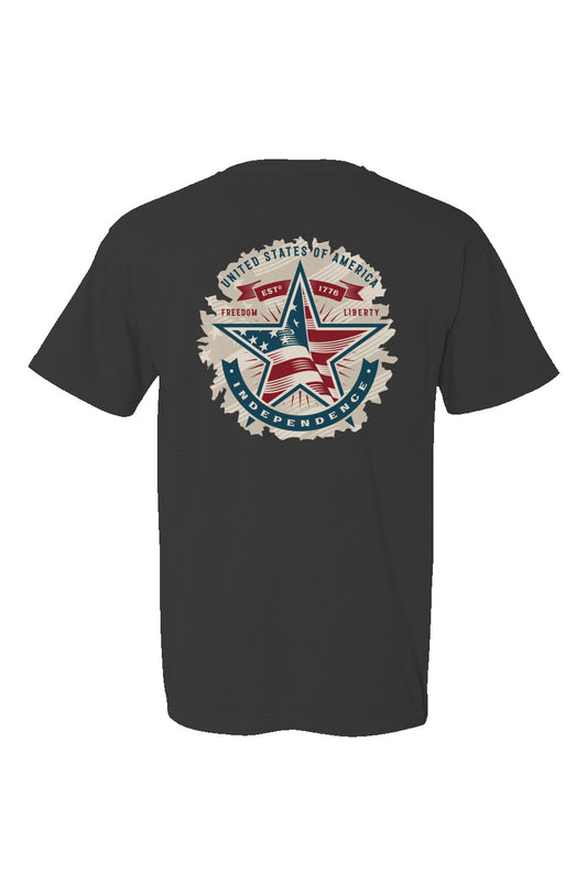 1776 American Independence Made in USA Short Sleeve Crew T-Shirt
