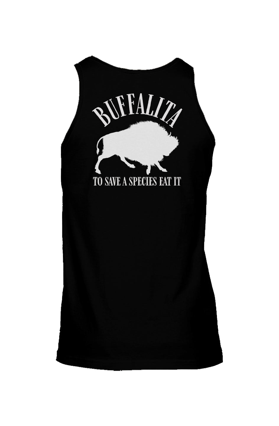 Buffalita To Save a Species Eat It  Unisex Jersey Tank