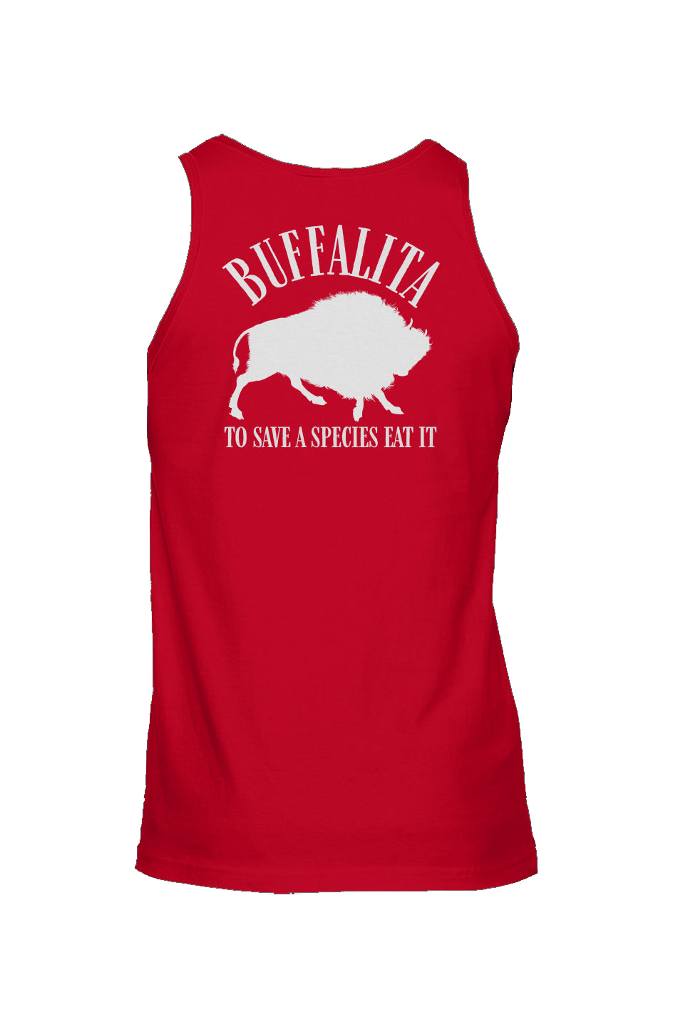 Buffalita To Save a Species Eat It  Unisex Jersey Tank