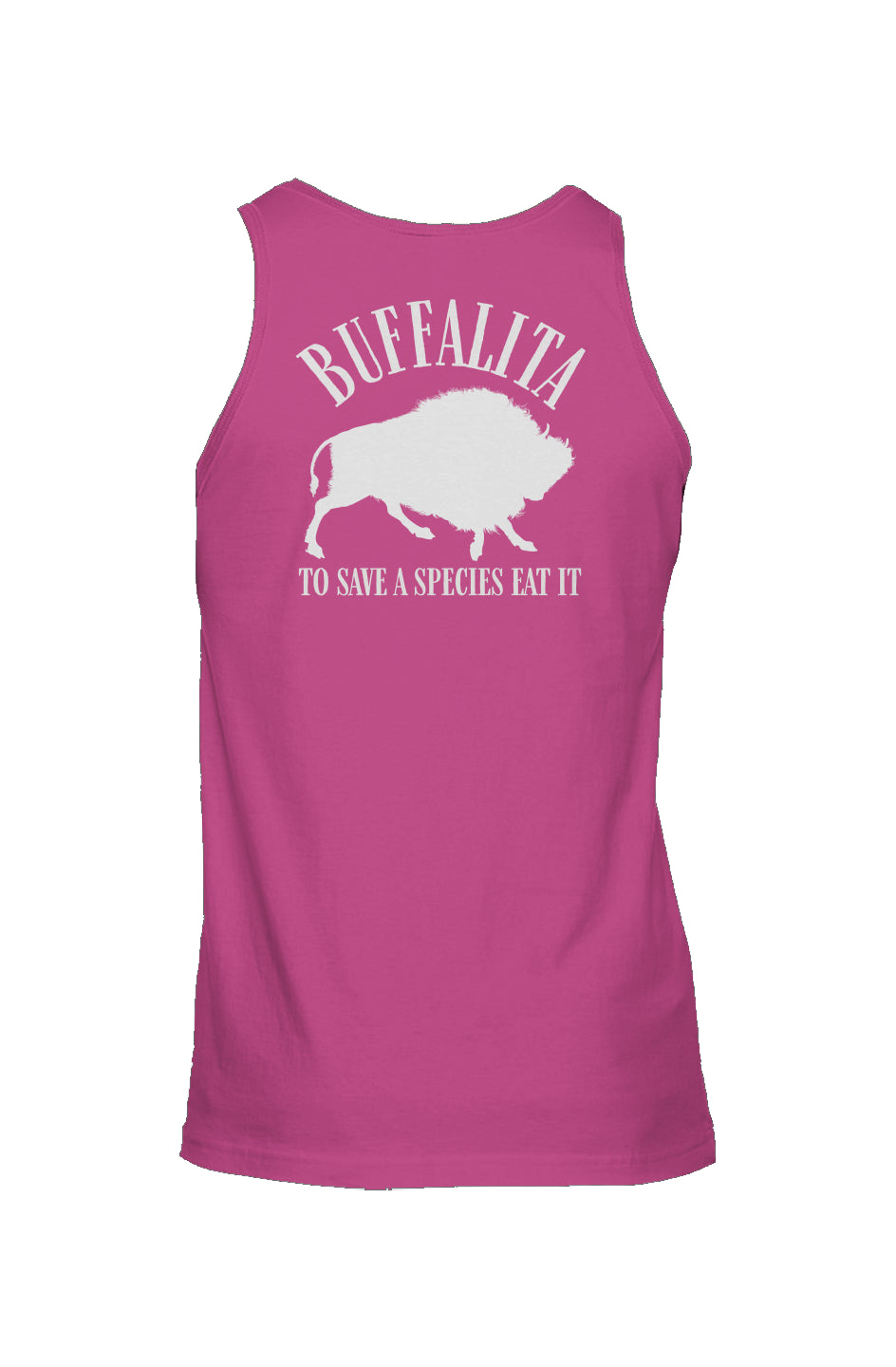 Buffalita To Save a Species Eat It Unisex Jersey Tank