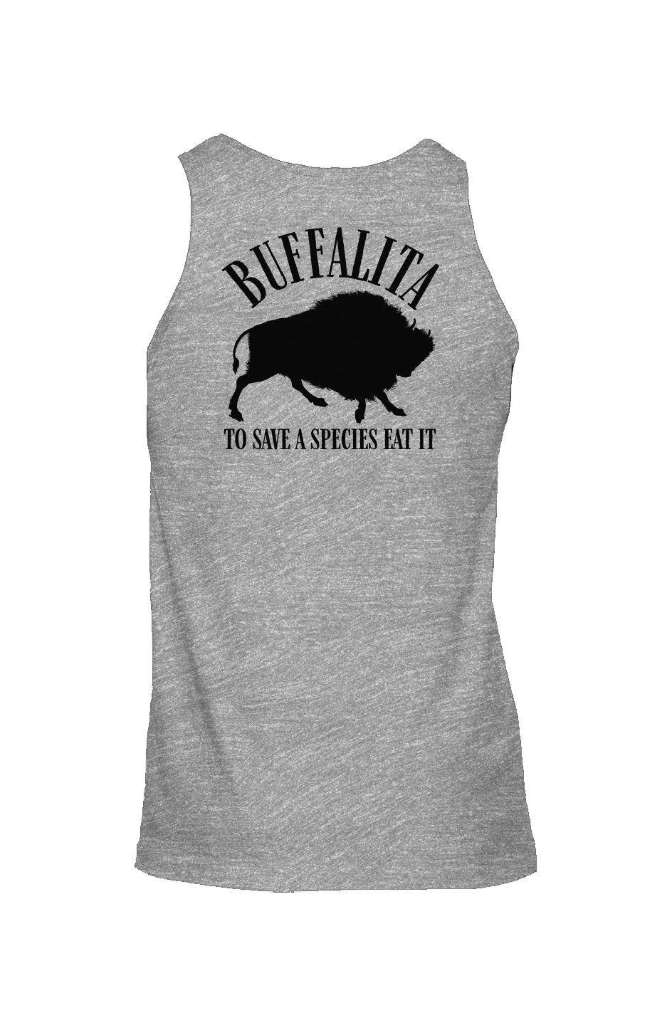 Buffalita To Save a Species Eat It Unisex Jersey Tank