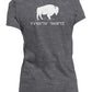 Yvnv'sv Hok'te Buffalo Woman Ladies Made in USA Crew T-Shirt