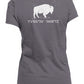 Yvnv'sv Hok'te Buffalo Woman Ladies Made in USA Crew T-Shirt