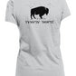 Yvnv'sv Hok'te Buffalo Woman Ladies Made in USA Crew T-Shirt