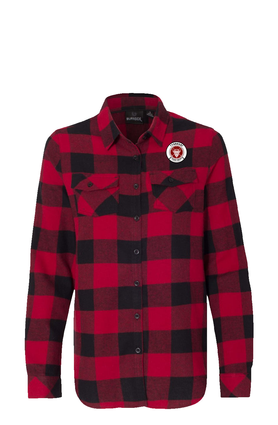 Yanasa Trading Company Womens Long Sleeve Red Flannel