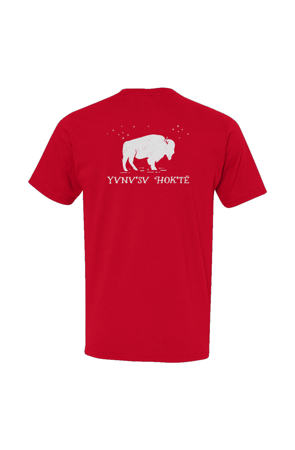 Yvnv'sv Hok'te Buffalo Woman USA-Made Ringspun Unisex T-Shirt