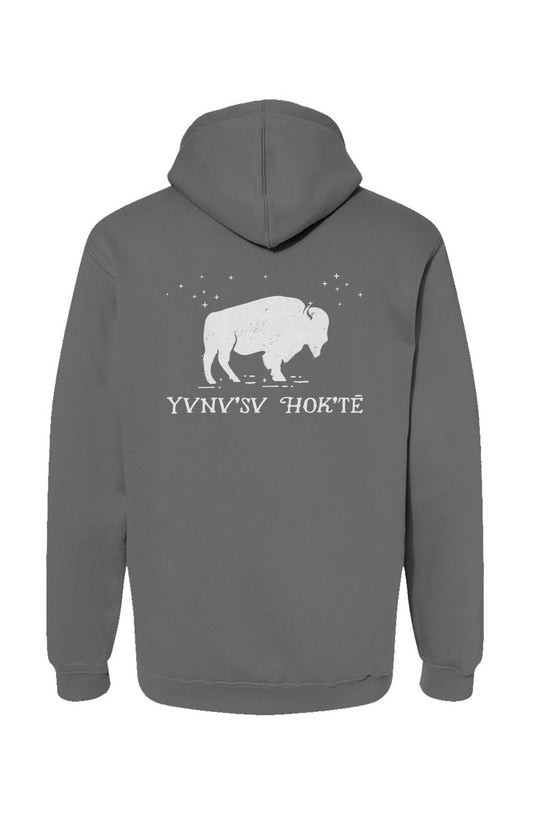 Yvnv'sv Hok'te Buffalo Woman USA-Made Pullover Hoody