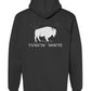 Yvnv'sv Hok'te Buffalo Woman USA-Made Pullover Hoody