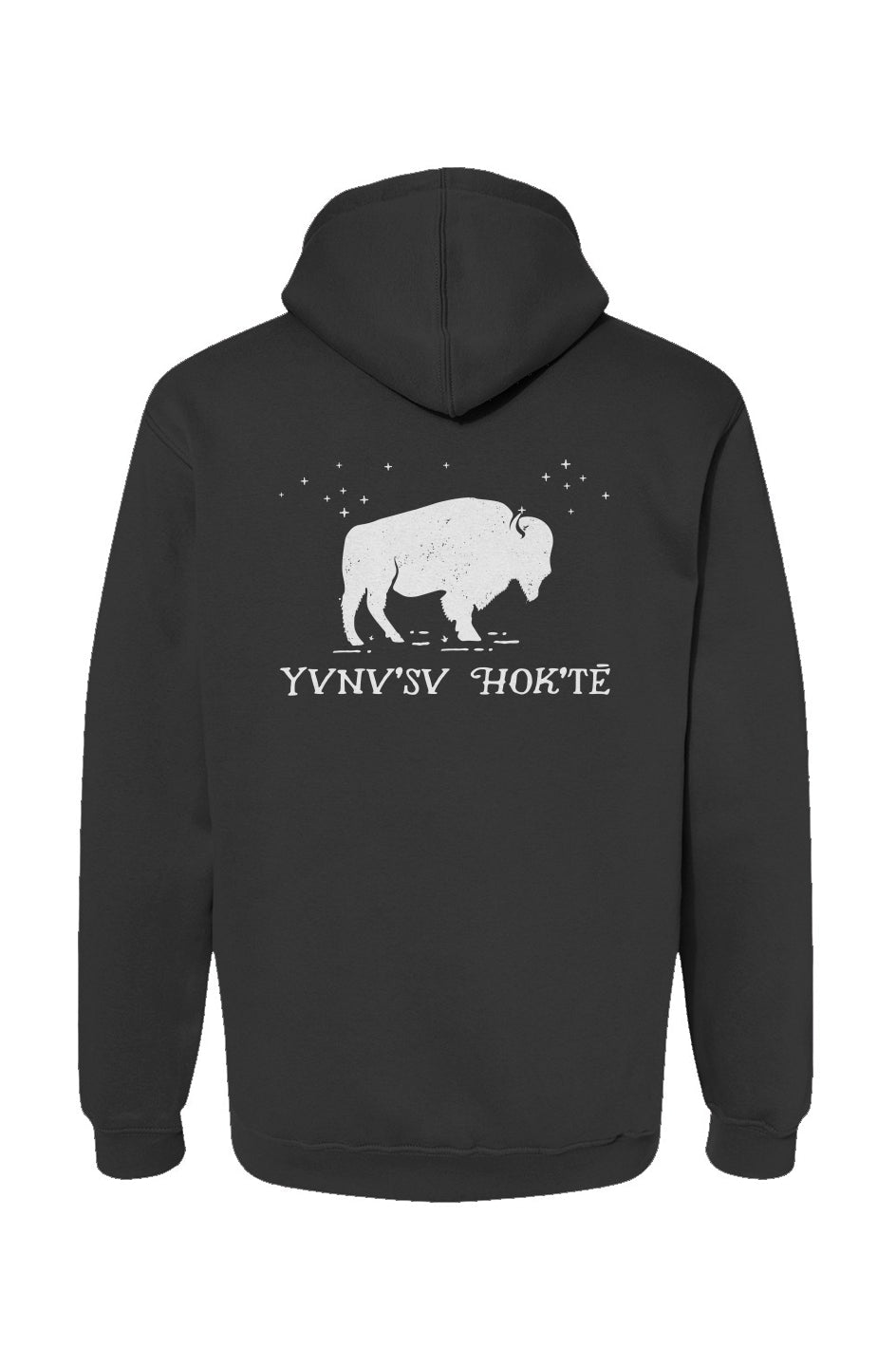 Yvnv'sv Hok'te Buffalo Woman USA-Made Pullover Hoody