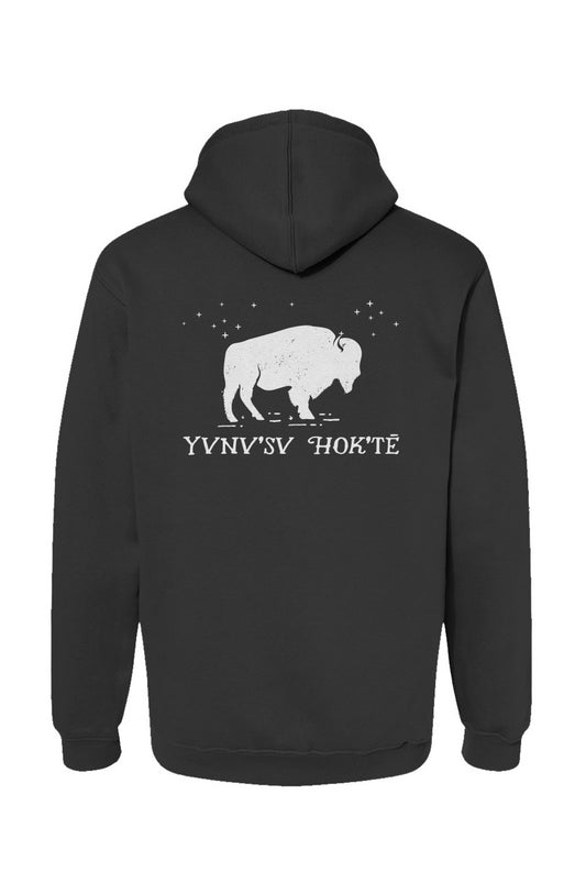 Yvnv'sv Hok'te Buffalo Woman USA-Made Pullover Hoody