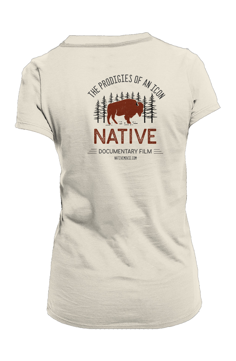 Native Documentary Film Ladies Made in USA Crew T-Shirt