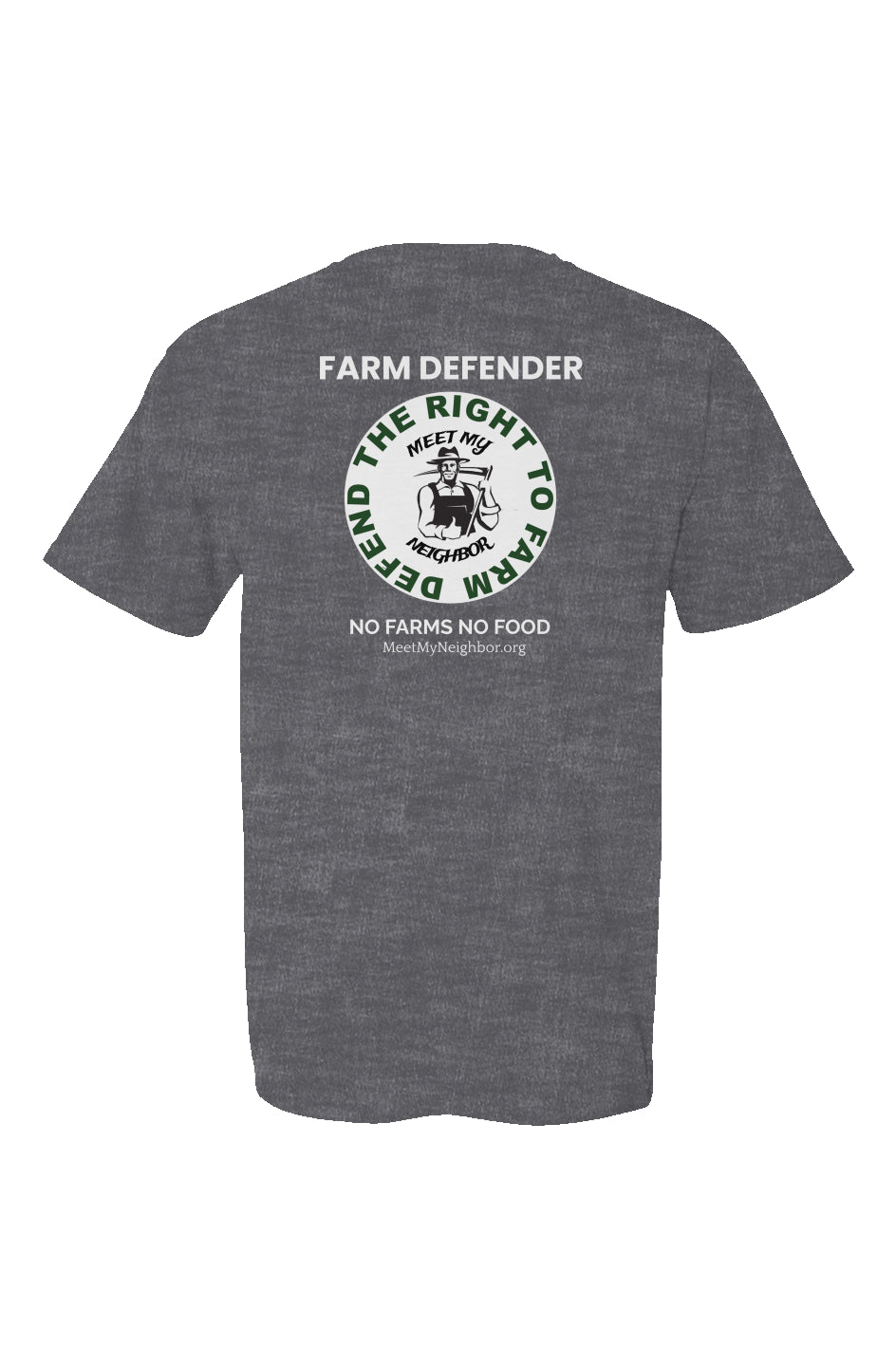 FARM DEFENDER Defend the Right To Farm Made in USA Short Sleeve Crew T-Shirt