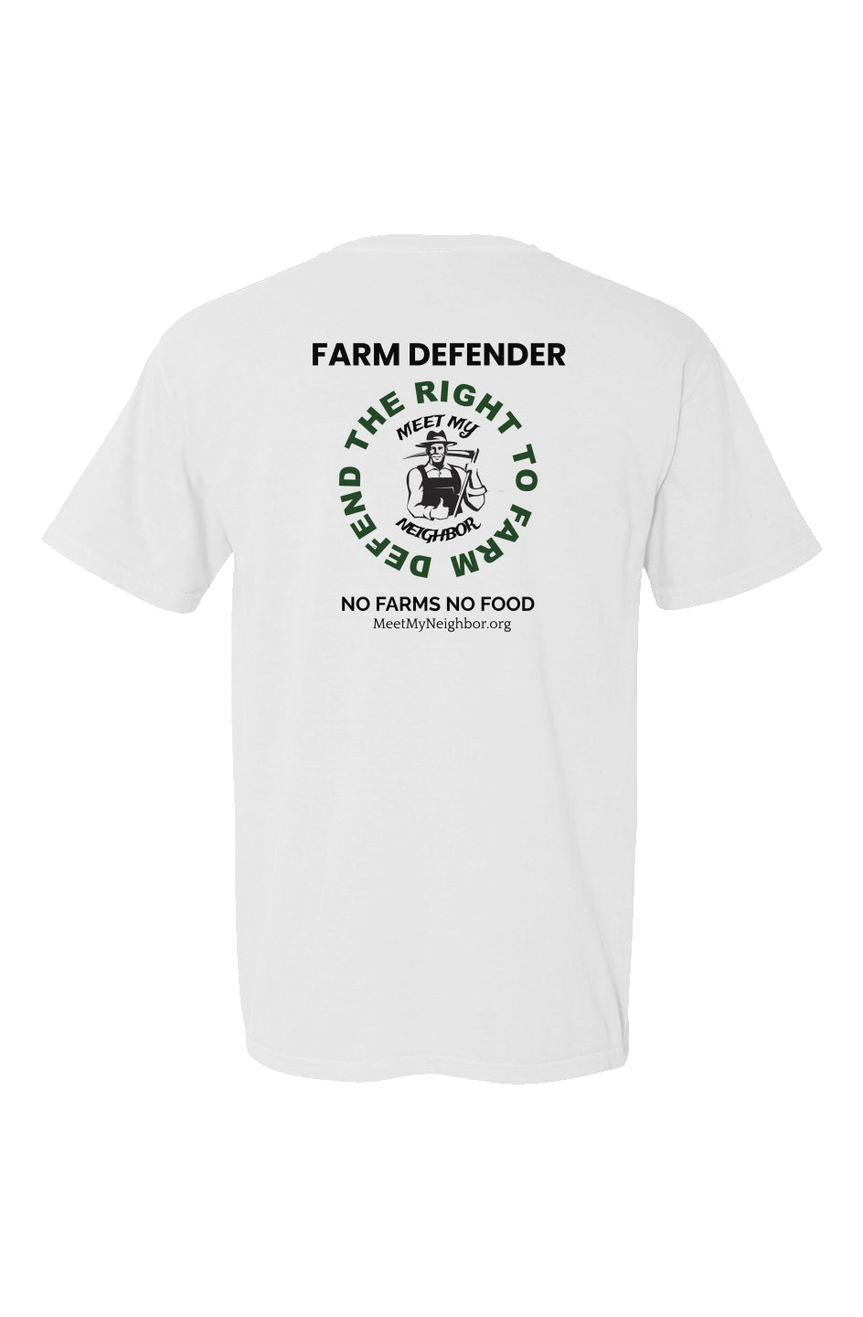 FARM DEFENDER Defend the Right To Farm Made in USA Short Sleeve Crew T-Shirt