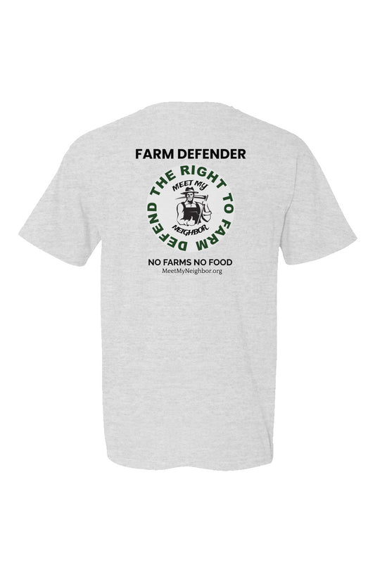 FARM DEFENDER Defend the Right To Farm Made in USA Short Sleeve Crew T-Shirt
