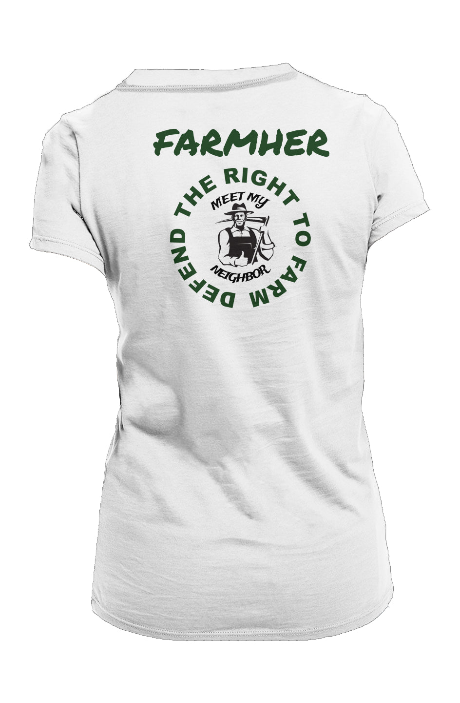 Farmher Defend The Right Ladies Made in USA Crew T-Shirt