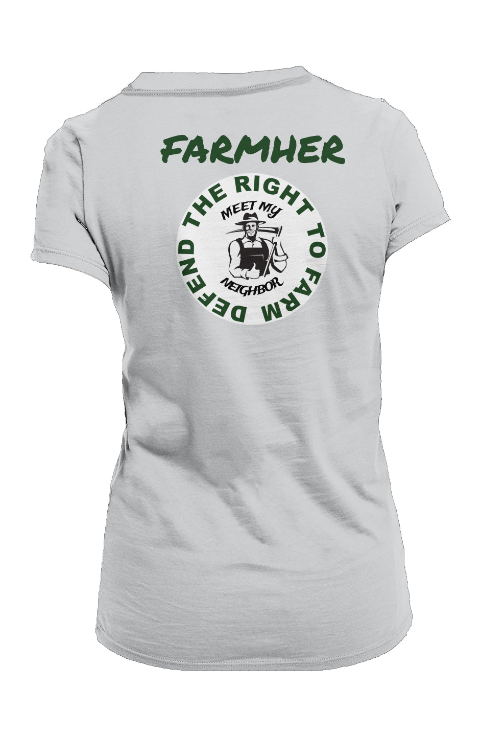 Farmher Defend The Right Ladies Made in USA Crew T-Shirt