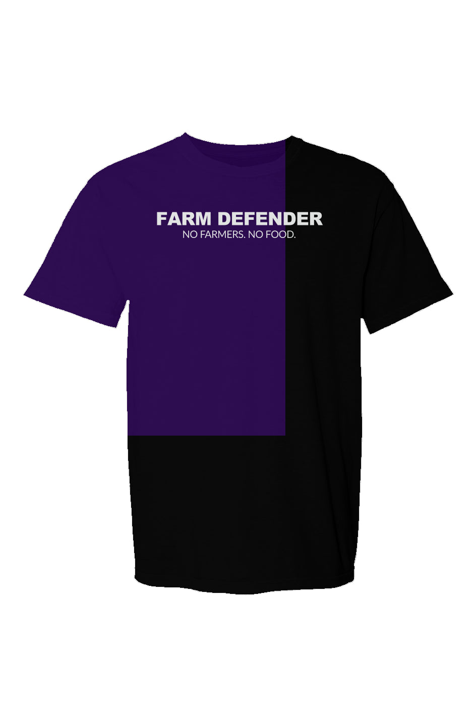 Defend The Right To Farm Rooster Made in USA Short Sleeve Crew T-Shirt