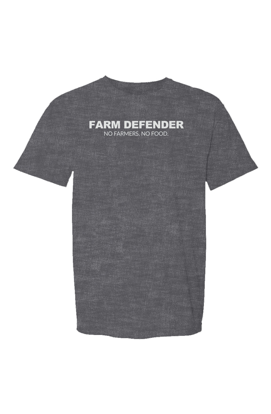 Defend The Right To Farm Rooster Made in USA Short Sleeve Crew T-Shirt