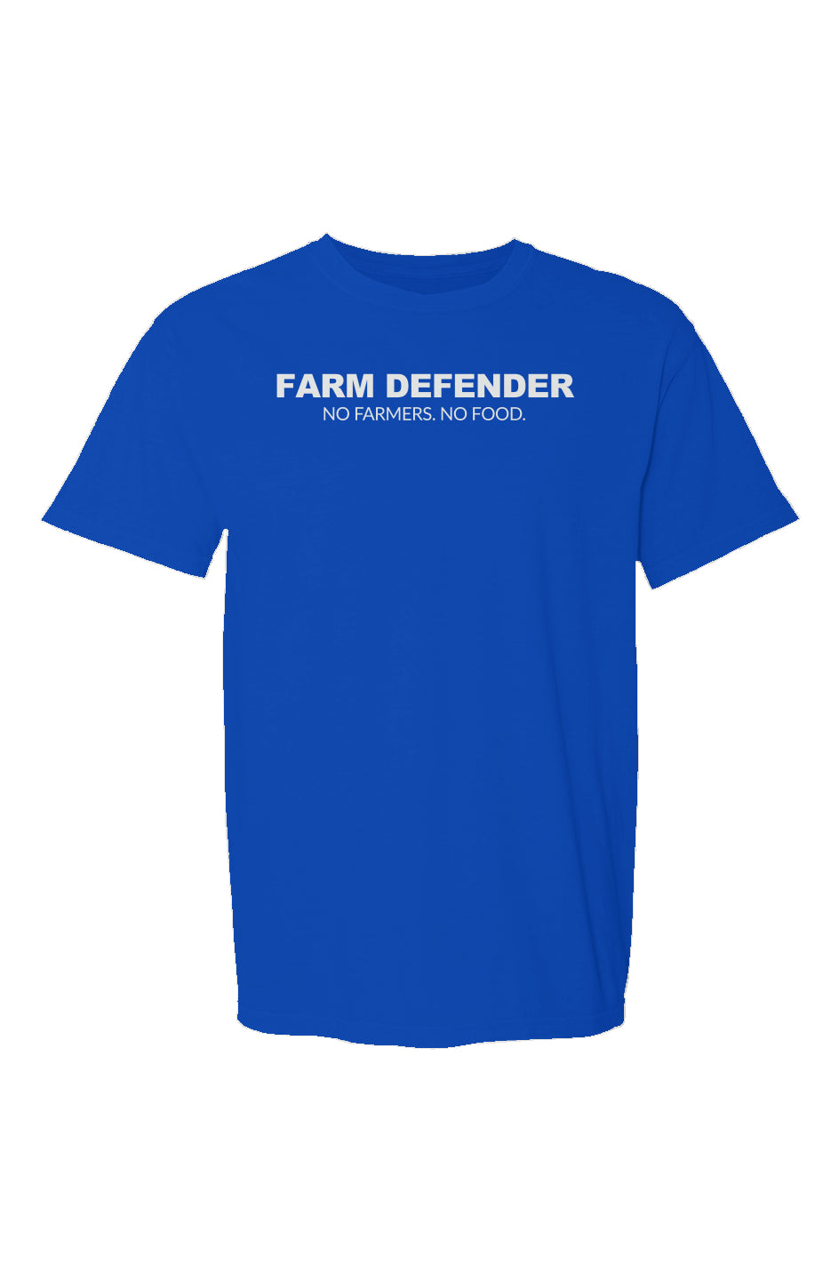 Defend The Right To Farm Hen Made in USA Short Sleeve Crew T-Shirt