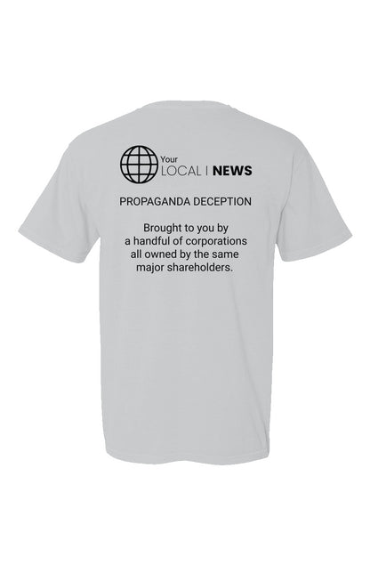 Local News Propaganda Made in USA Short Sleeve Crew T-Shirt