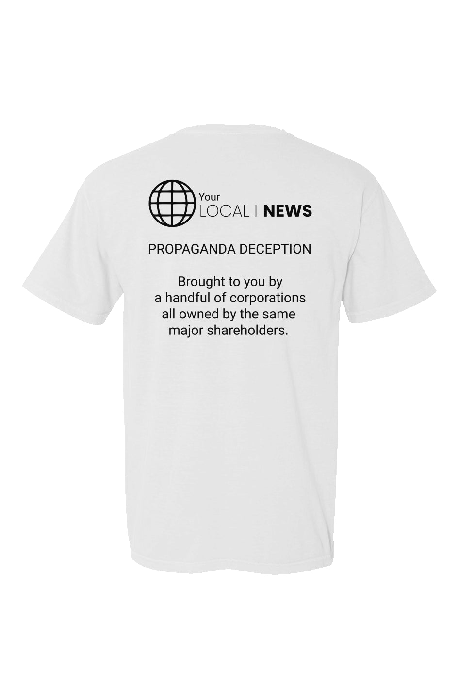 Local News Propaganda Made in USA Short Sleeve Crew T-Shirt