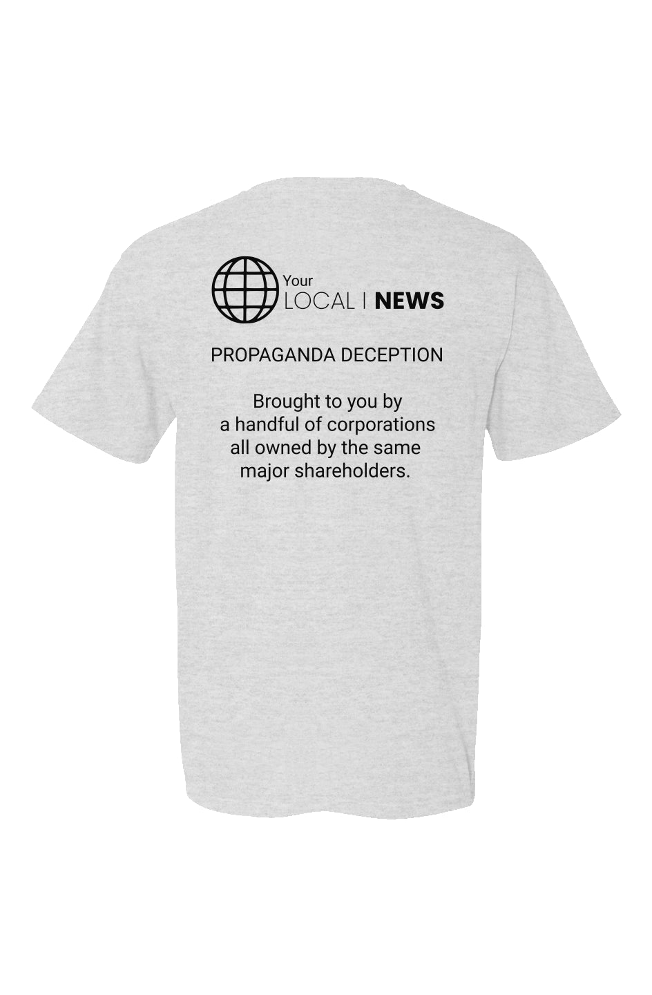 Local News Propaganda Made in USA Short Sleeve Crew T-Shirt