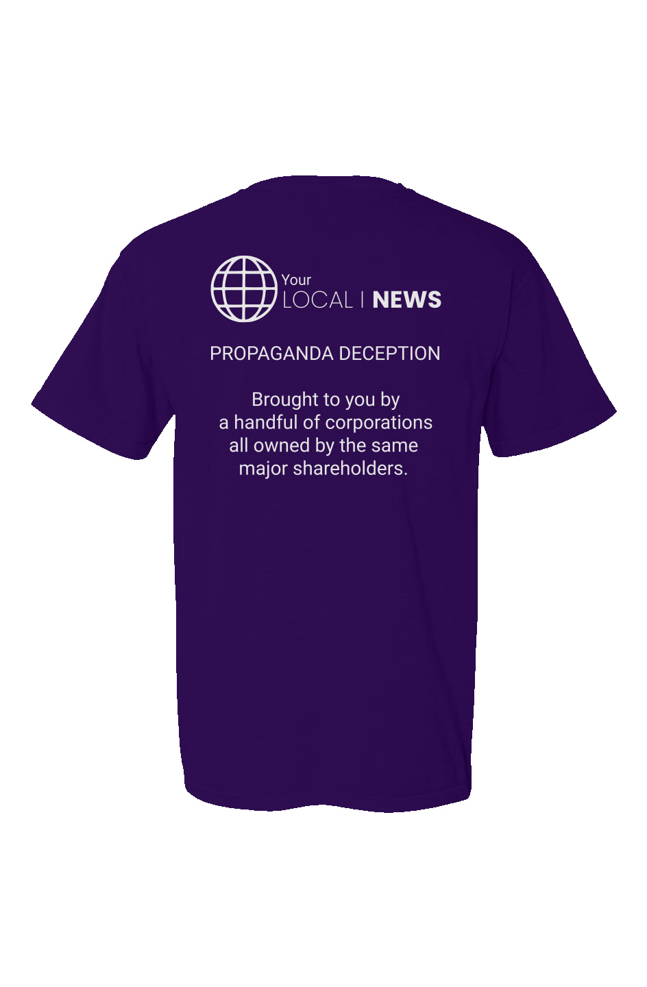 Local News Propaganda Made in USA Short Sleeve Crew T-Shirt