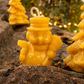 Snowman Beeswax Candle