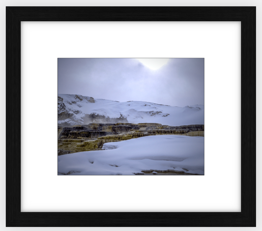 Mammoth Hot Springs Framed Print