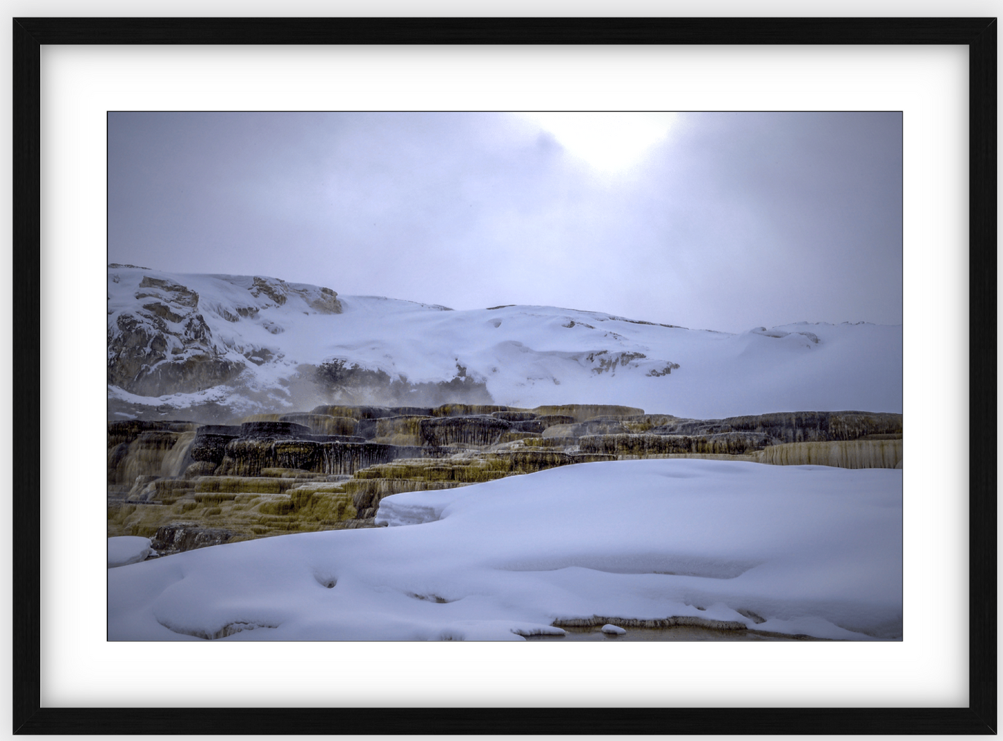 Mammoth Hot Springs Framed Print