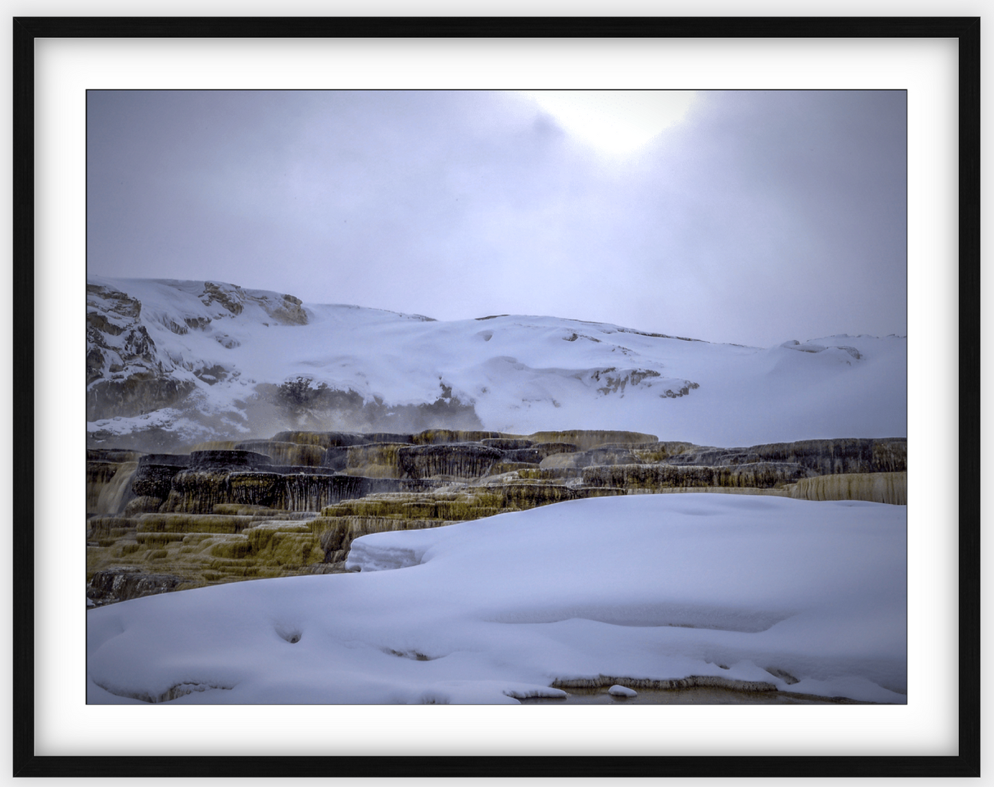 Mammoth Hot Springs Framed Print