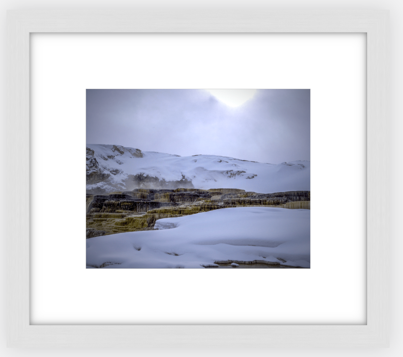 Mammoth Hot Springs Framed Print