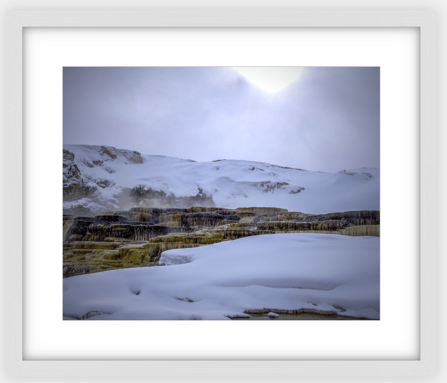 Mammoth Hot Springs Framed Print