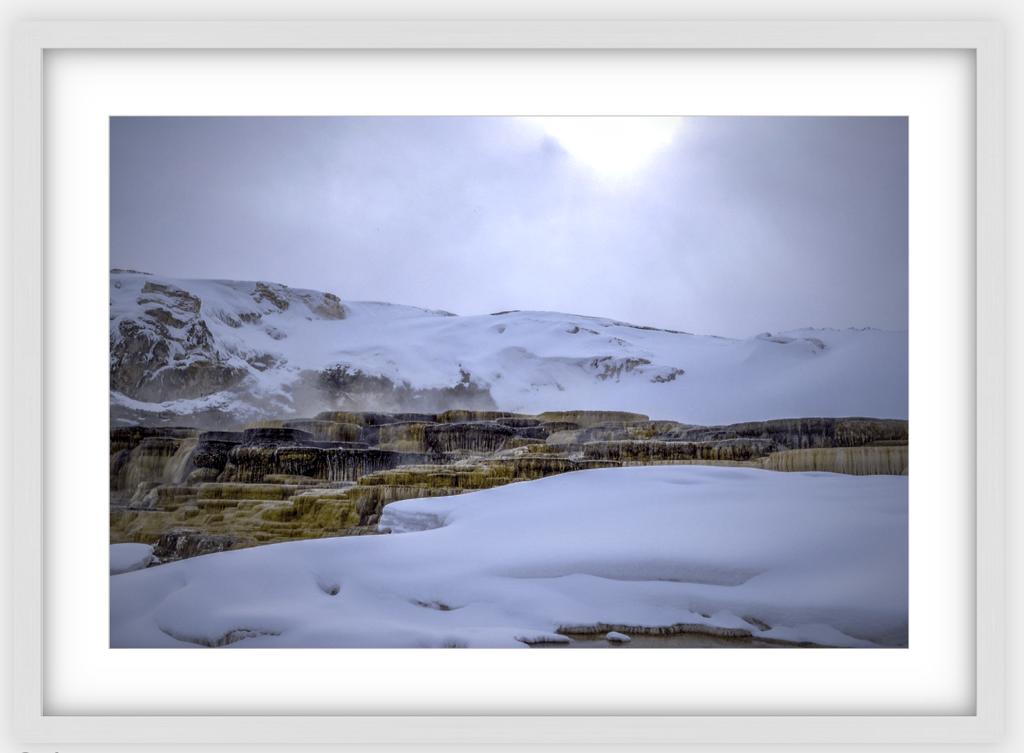 Mammoth Hot Springs Framed Print